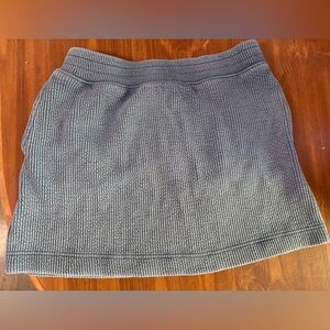 aerie Slate Blue Ribbed Knit Skirt